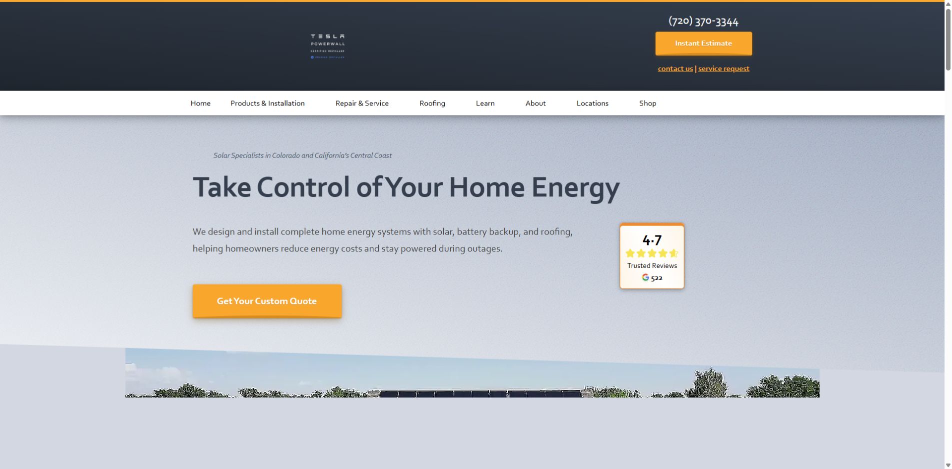 Screenshot of Photon Brothers official website homepage